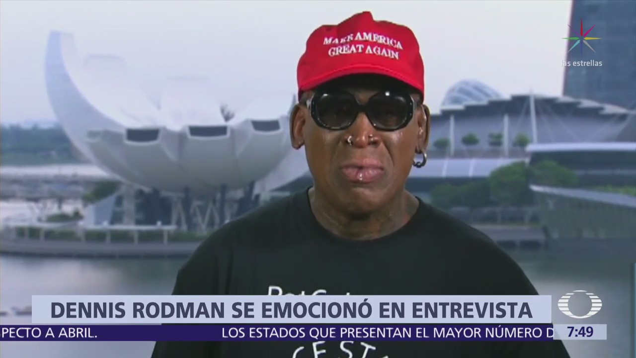 Dennis Rodman viaja a Singapur para apoyar a Trump