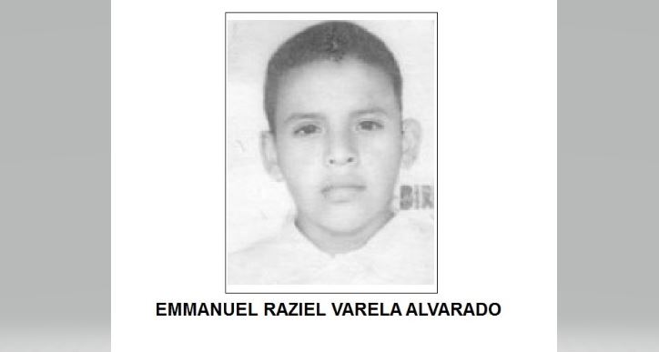 Desactivan Alerta Ámber para localizar a Emmanuel Raziel Varela Alvarado