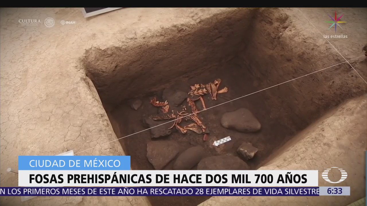 Descubren fosas prehispánicas en delegación Álvaro Obregón, CDMX