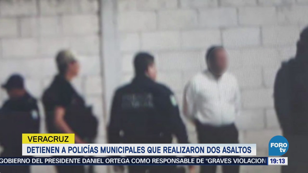 Detienen Policías Municipales Realizaron Asaltos Veracruz