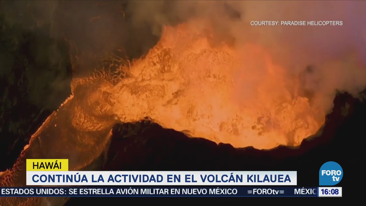 Continúa Actividad Volcán Kilauea