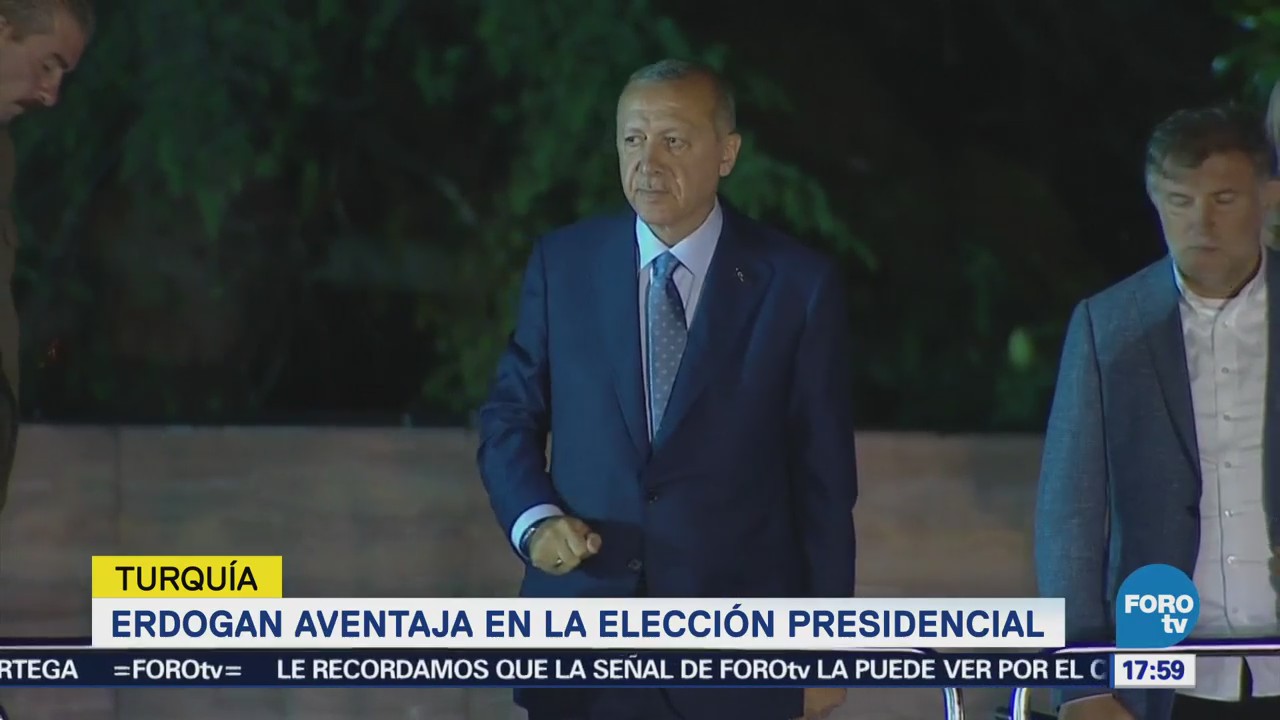 Erdogan Aventaja Elección Presidencial Turquía