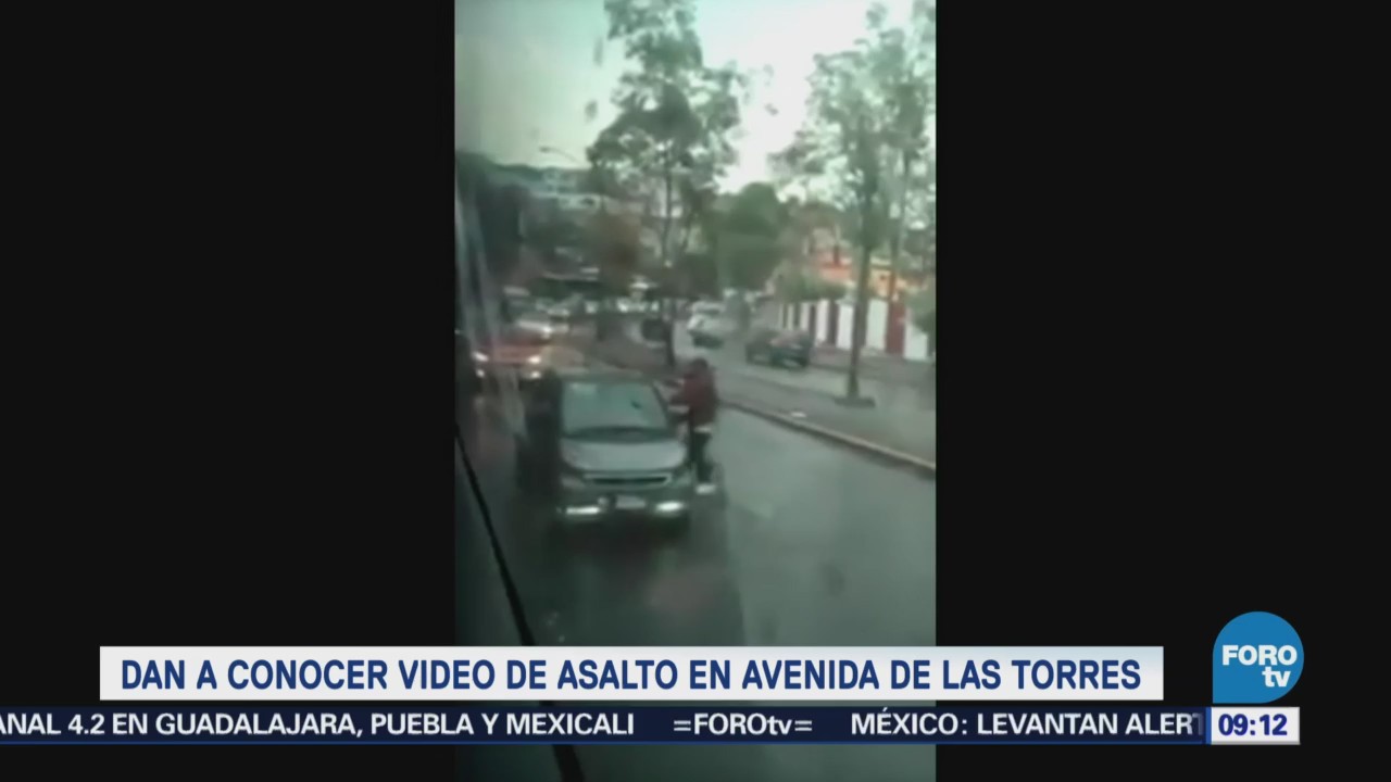 Difunden video de asalto en avenida de Las Torres