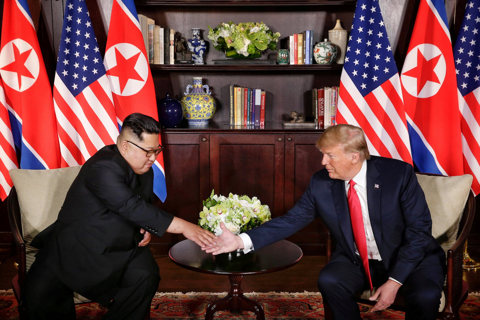 Donald Trump, Kim Jong Un Singapur