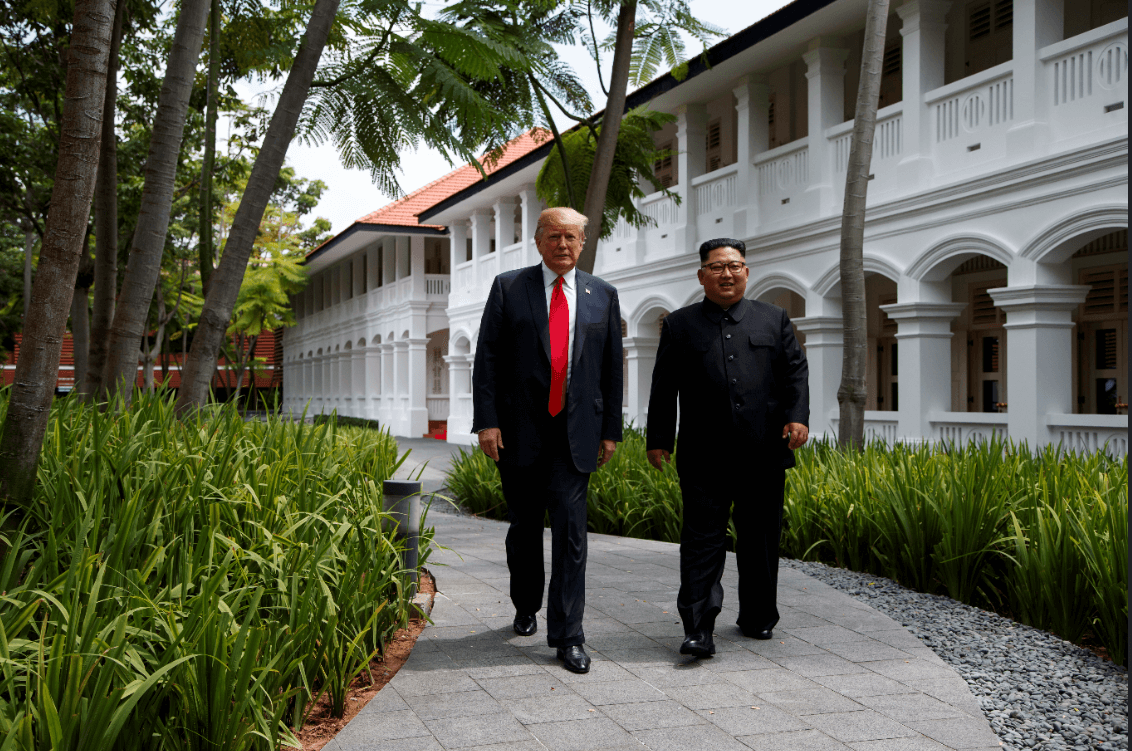 Kim y Trump protagonizan una cumbre entre políticos