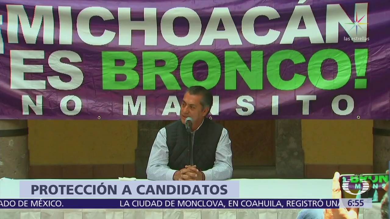 'El Bronco' pide al INE estrategias para proteger a candidatos