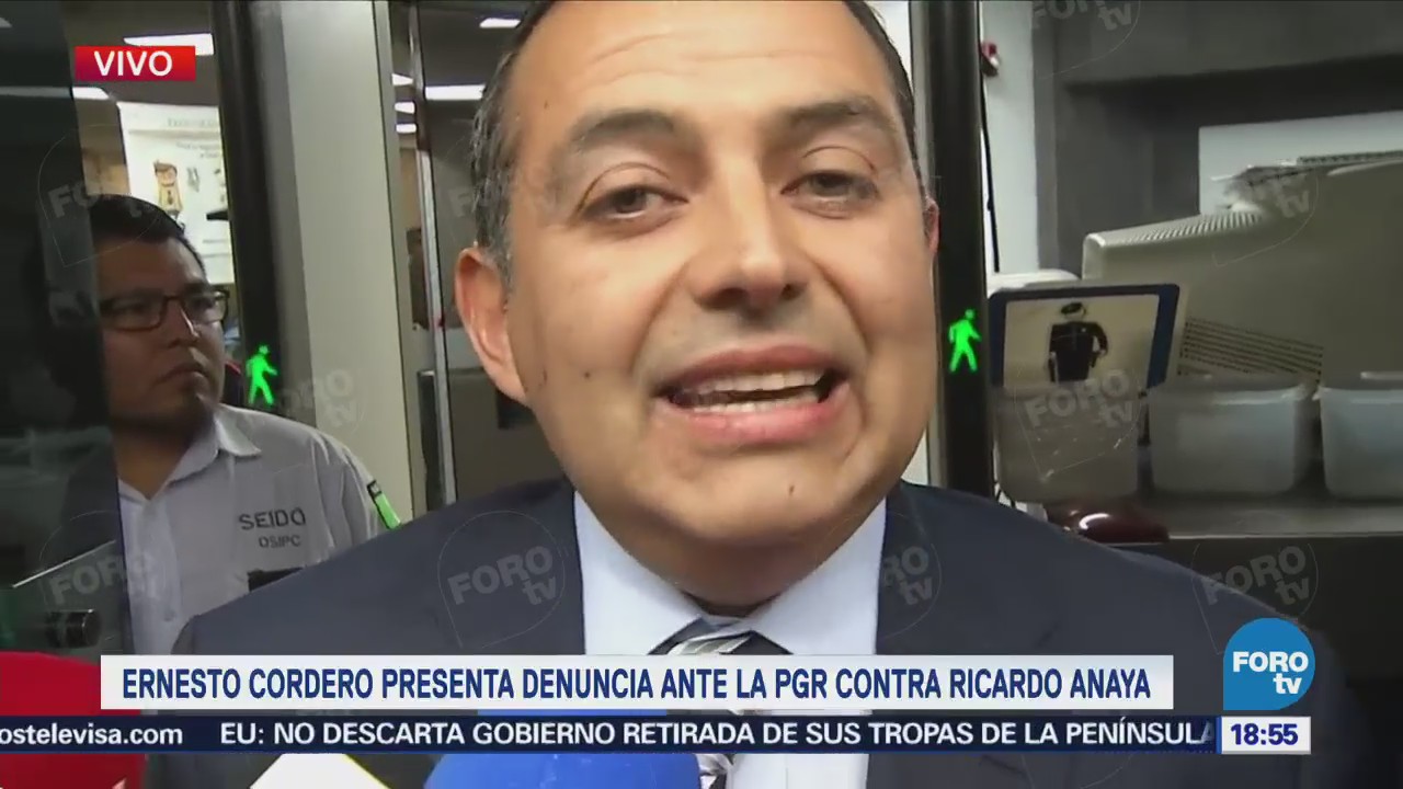 Ernesto Cordero Denuncia Ante Pgr Ricardo Anaya