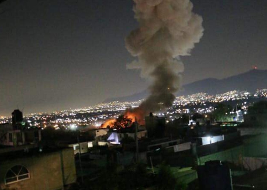 Se registra explosión en Tultepec, Estado de México