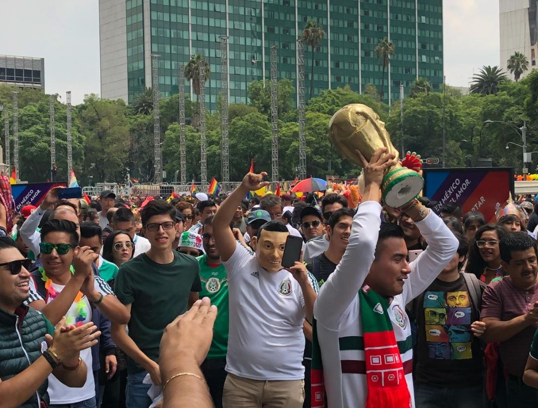 Triunfo de México y marcha del orgullo gay CDMX