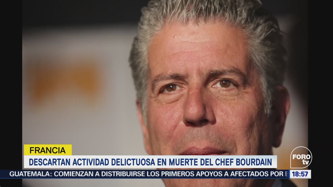 Francia Descarta Actividad Delictuosa Muerte Chef Bourdain