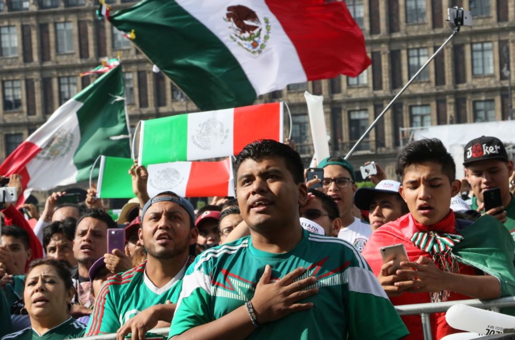 zocalo angel triunfo mexico futbol mundial