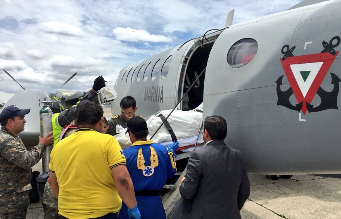 Heridos de Guatemala llegan a la CDMX para ser atendidos