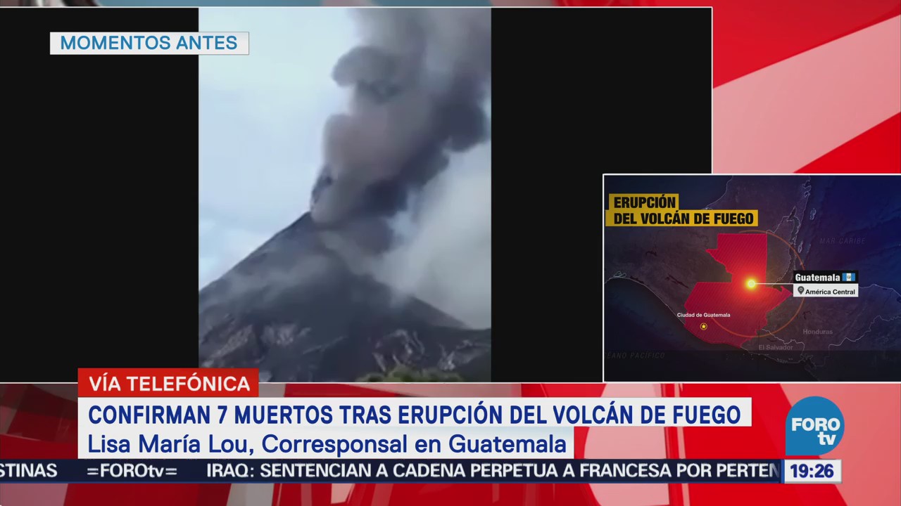 Guatemala Declara Emergencia Tras Erupción Volcán Fuego