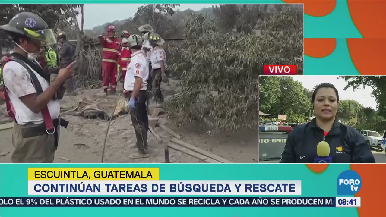 Guatemala reporta ocho erupciones por hora del Volcán de Fuego
