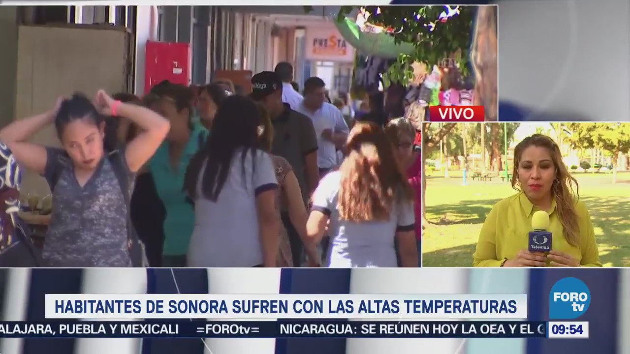 Habitantes Sonora Sufren Altas Temperaturas
