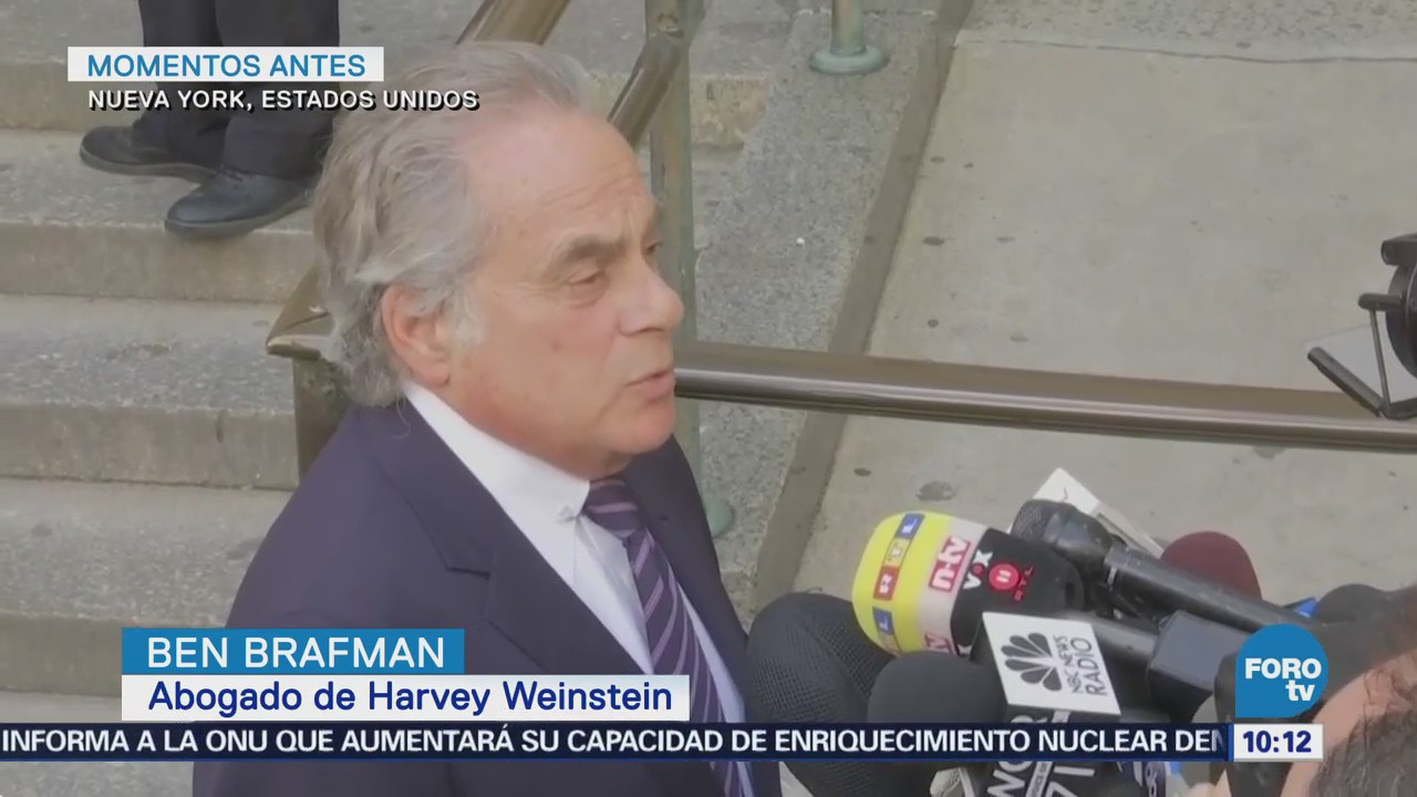 Harvey Weinstein se declara inocente en corte de Nueva York