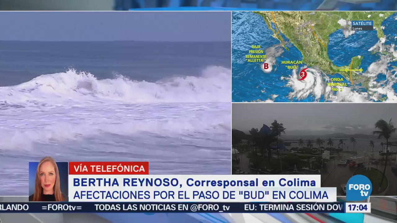 Huracán Bud Provoca Fuertes Lluvias Colima