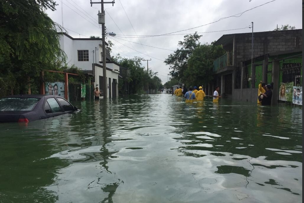 Lluvias afectan por segundo día Tamaulipas; abren albergues