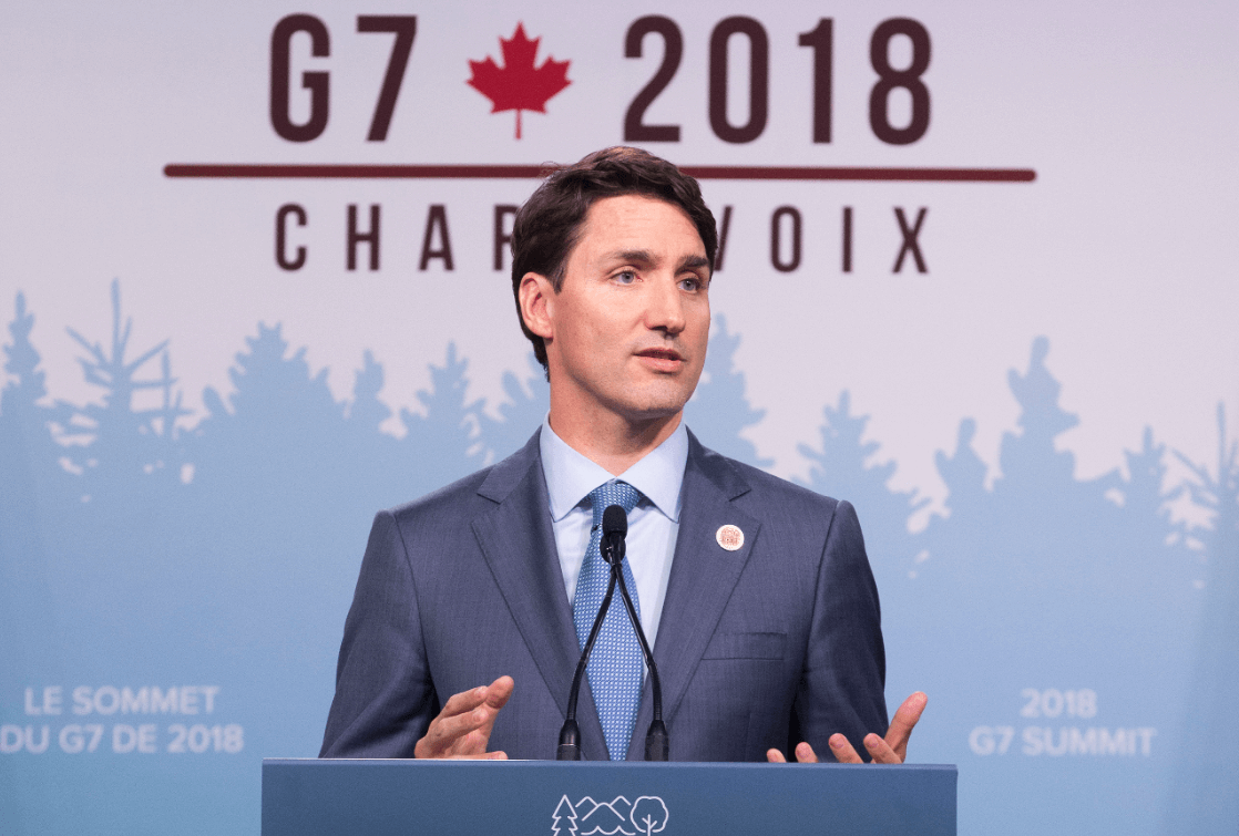 Justin Trudeau da un mensaje tras la cumbre del G7 en Canadá. (EFE) 