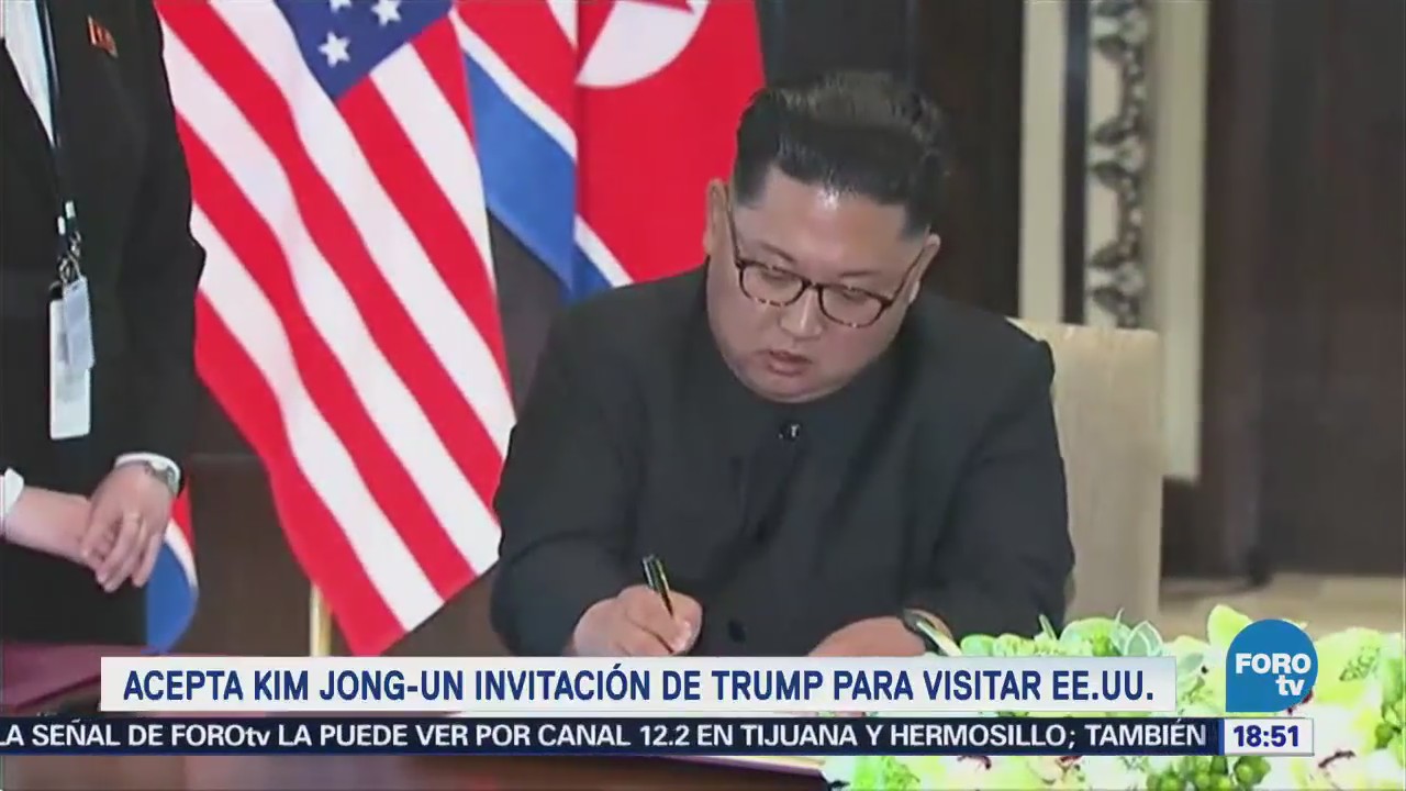 Kim Acepta Invitación Trump Visitar Estados Unidos