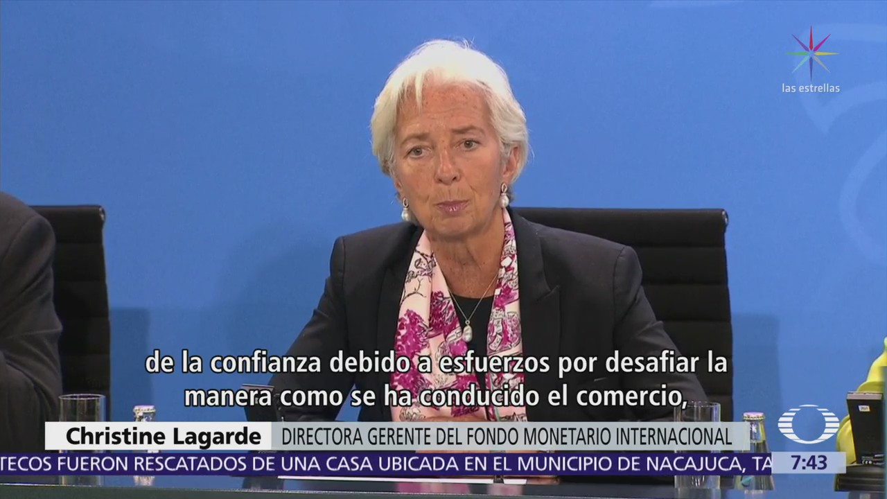 Lagarde del FMI ve "nubes grises" en la economía global