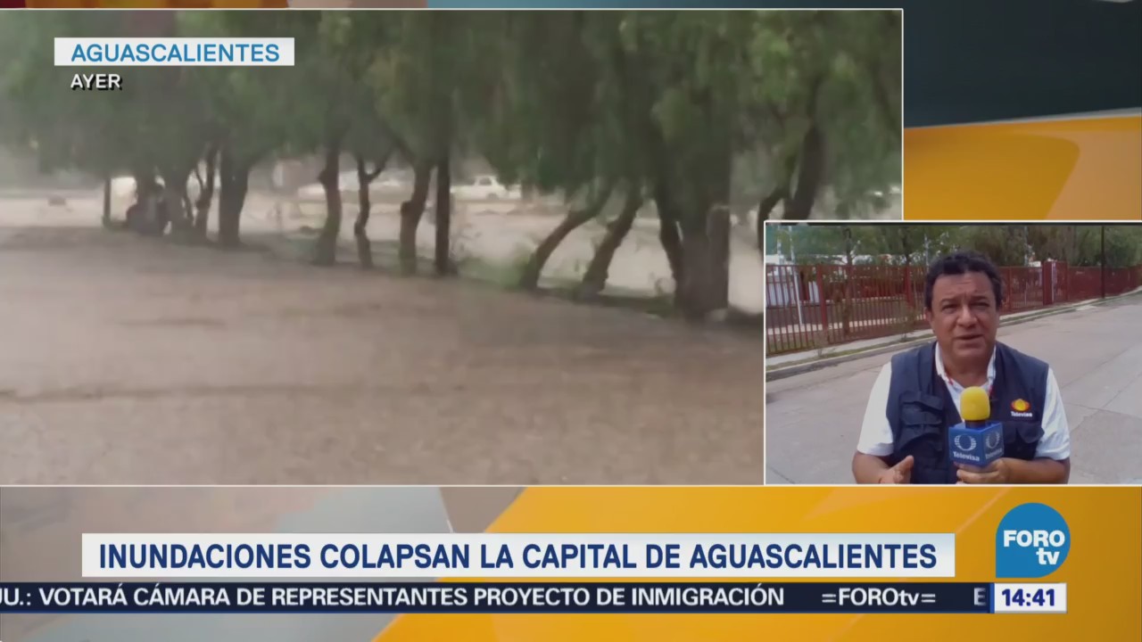 Lluvia afecta a 30 colonias de Aguascalientes