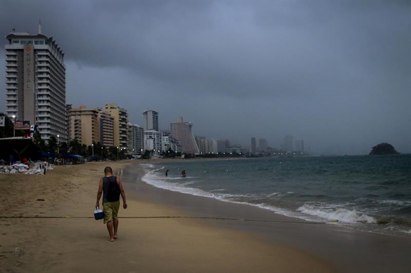 Lluvia en las costas de Acapulco, Guerrero, 28 septiembre 2019