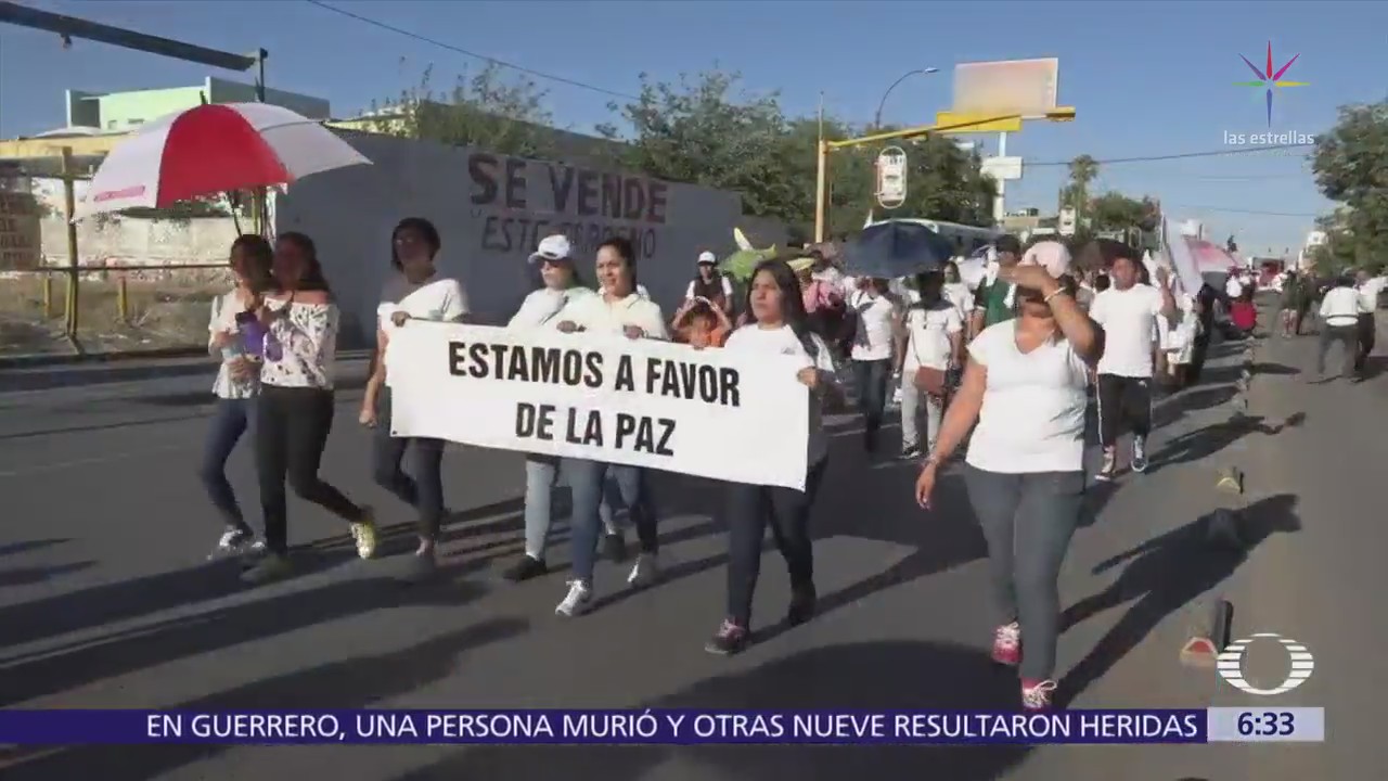Marchan por la paz en Ciudad Juárez, Chihuahua