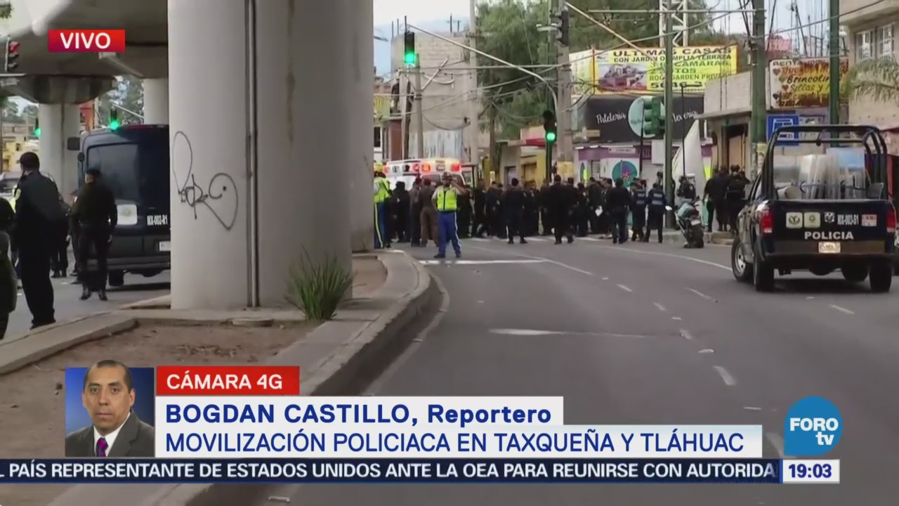 Movilización Policiaca Taxqueña Tláhuac