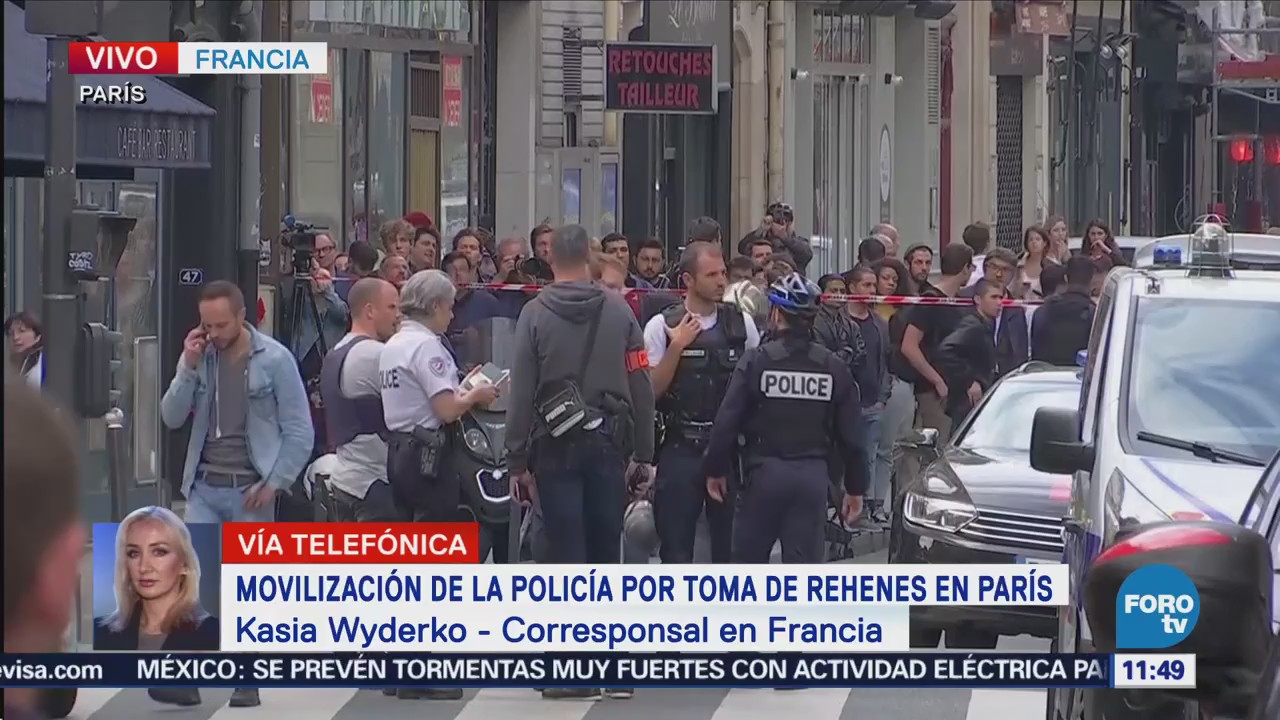 Movilización policiaca por toma de rehenes en París