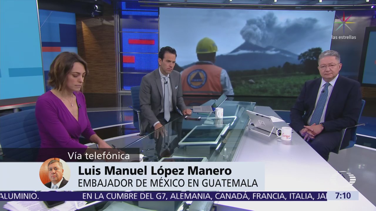 No hay mexicanos entre víctimas del Volcán de Fuego, dice embajador