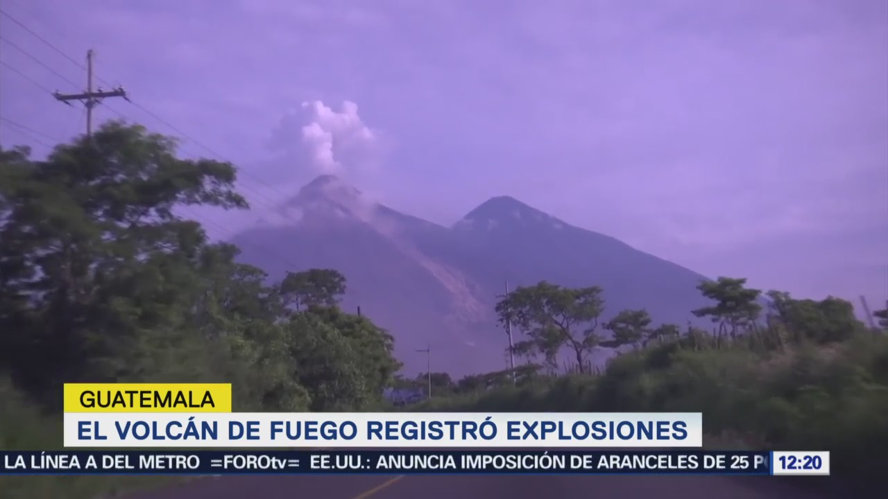 Volcán Fuego Guatemala Registra 7 Explosiones Hora