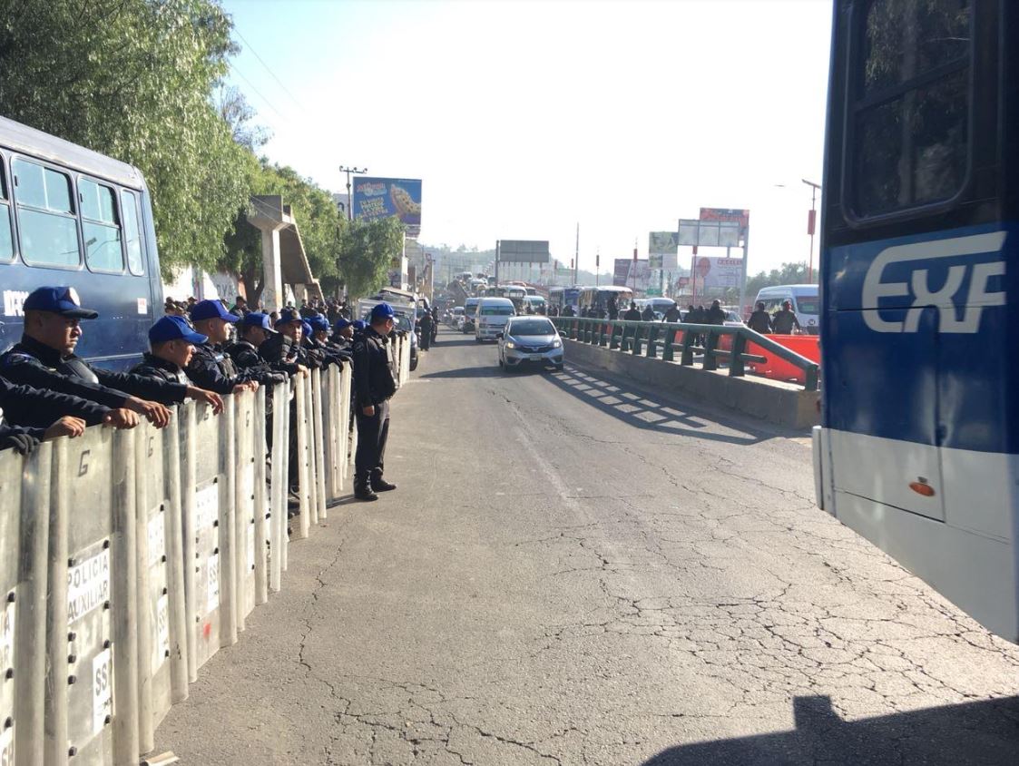 Policías vigilan carreteras por manifestaciones de la CNTE en CDMX