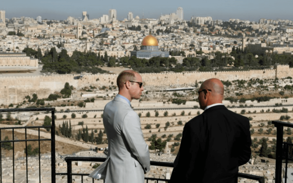 Príncipe Guillermo visita la Ciudad Vieja de Jerusalén