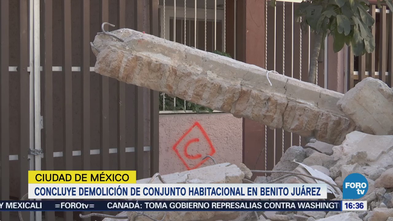 Termina Demolición Conjunto Habitacional Benito Juárez