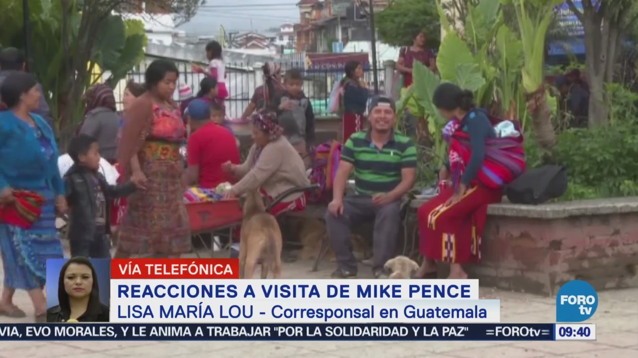 Reacciones Guatemala Visita Mike Pence