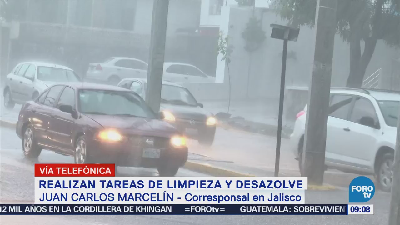 Realizan limpieza y desazolve en Guadalajara tras lluvias intensas