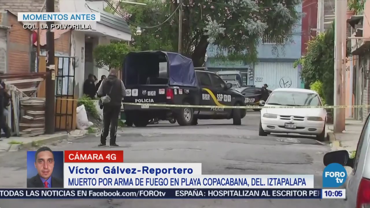 Reportan un muerto por arma de fuego en Iztapalapa
