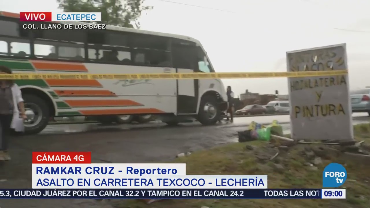 Reportan un muerto por asalto en la carretera Texcoco-Lechería