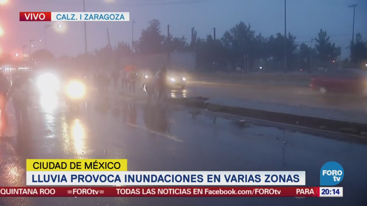 Restablecen Circulación Calzada Ignacio Zaragoza Inundación