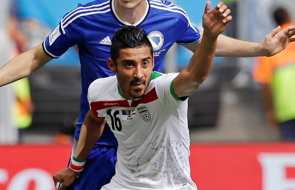 Reza Ghoochannejhad, delantero de la selección iraní de futbol