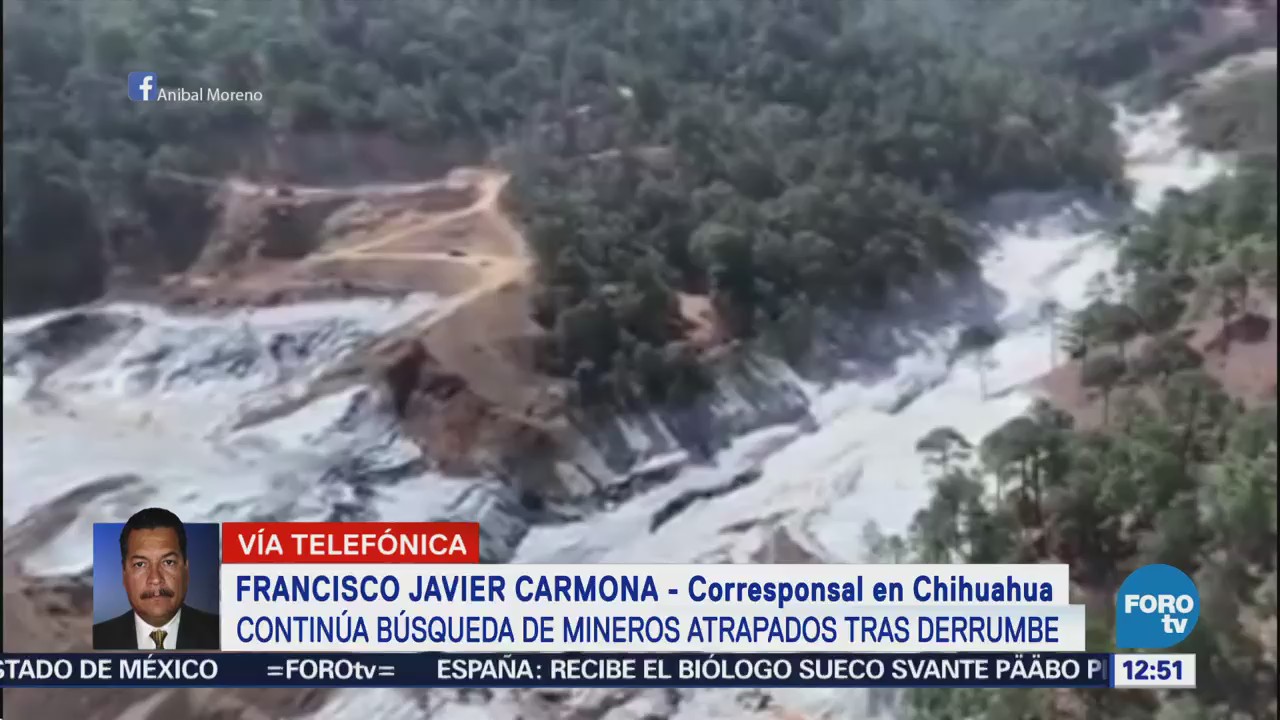 Sigue búsqueda de 7 mineros desaparecidos en mina de Chihuahua