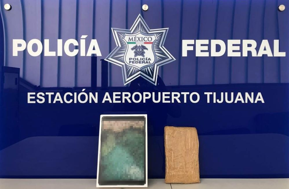 paquete cocaina aeropuerto tijuana policia federal