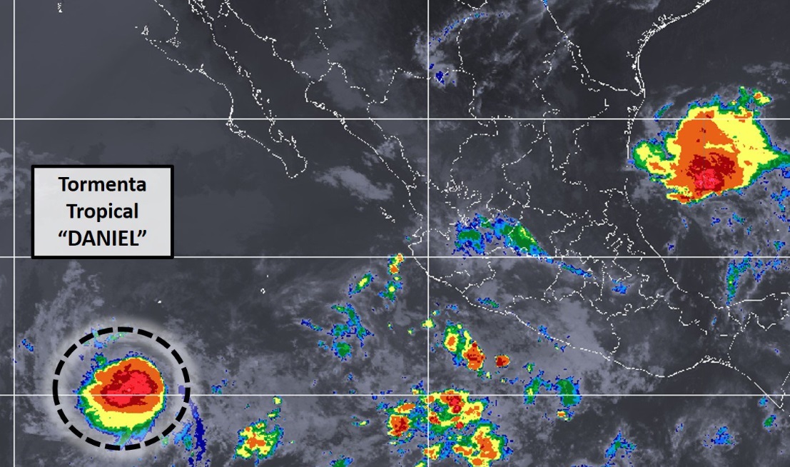 Se forma la tormenta tropical ‘Daniel’ en el Pacífico