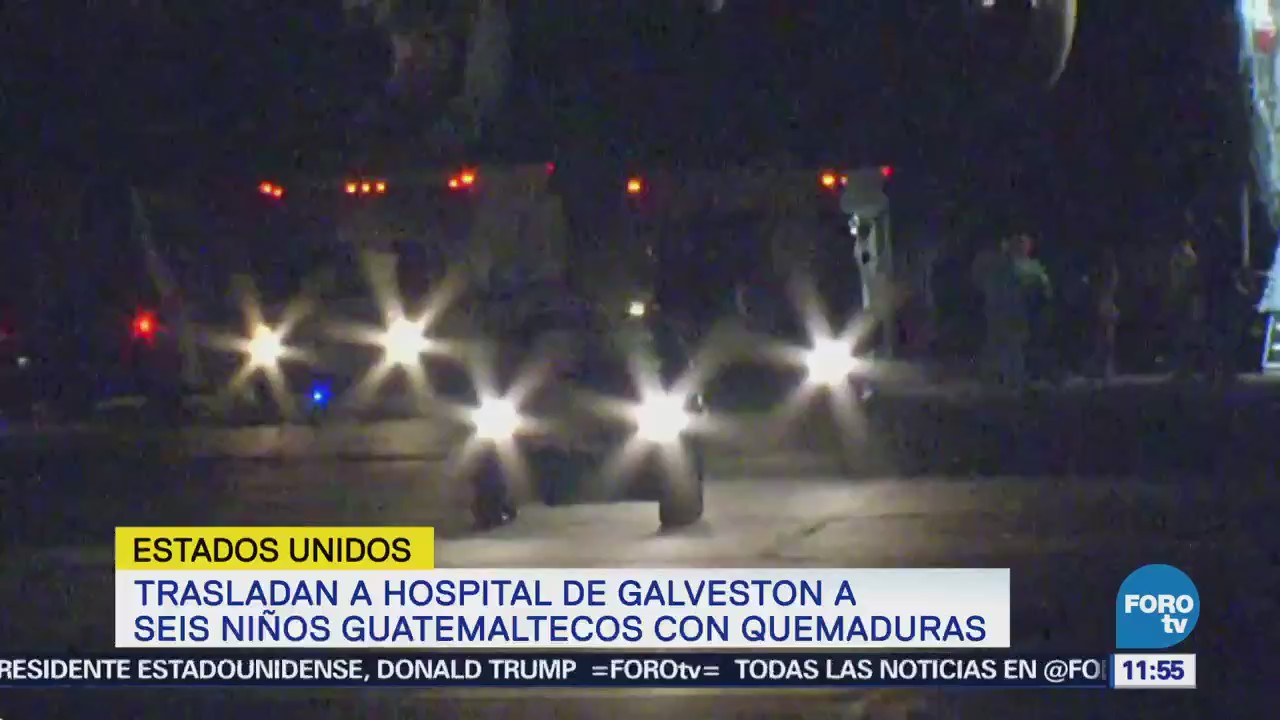 Trasladan a Galveston a seis niños guatemaltecos con quemaduras