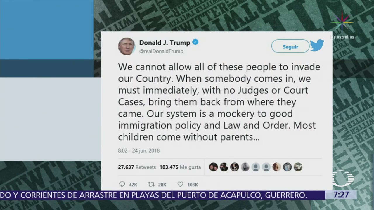 Trump pide deportaciones extrajudiciales, sin jueces ni tribunales