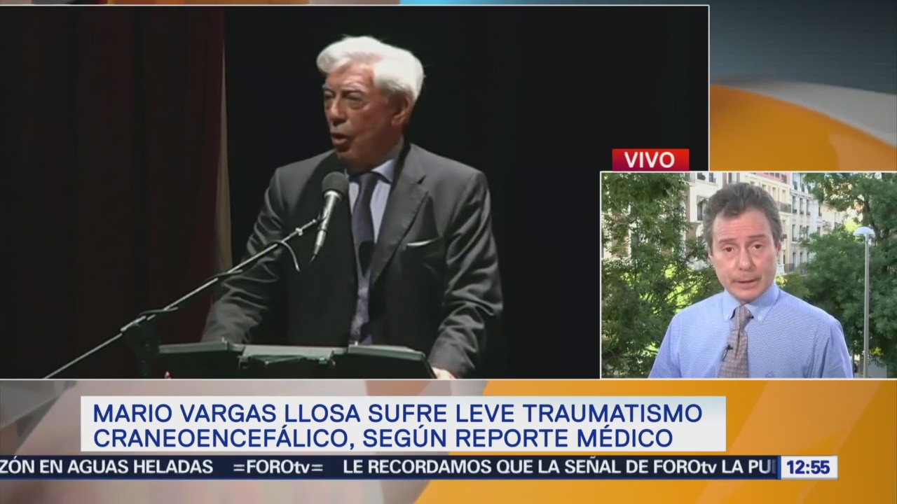 Vargas Llosa sufre traumatismo craneoencefálico, según reporte médico
