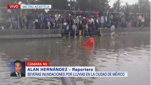 Calzada Ignacio Zaragoza Inundada Lluvia CDMX