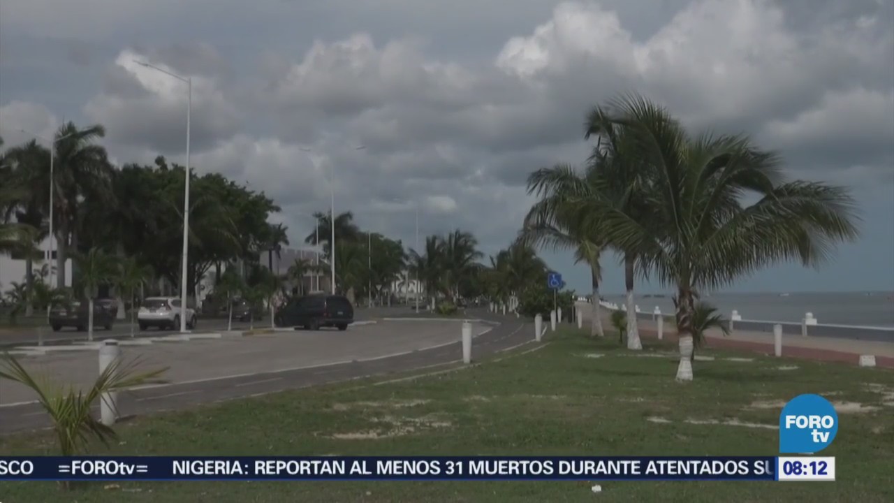 Zonas de inestabilidad provocan lluvias en Campeche
