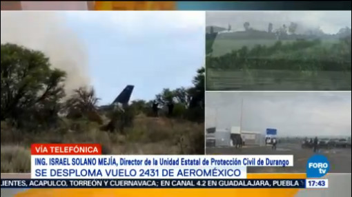 Trasladan Hospital Dos Personas Accidente Avión Durango